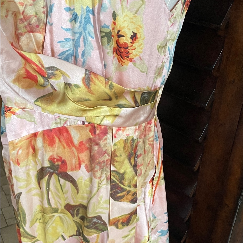 ASOS Flora V-Neck Maxi Dress Size 8 Tropical Evening Wedding Destination - Picture 8 of 14